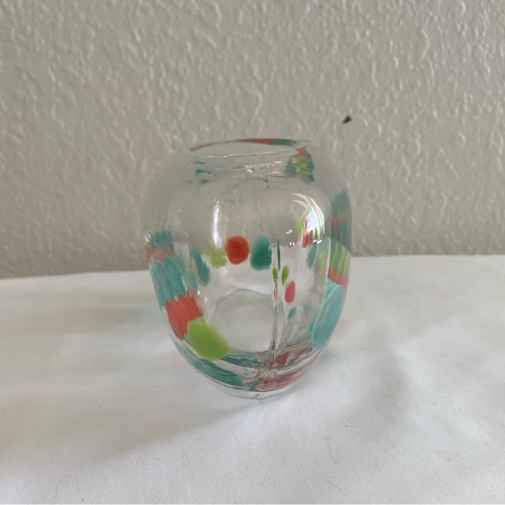 Crate & Barrel hand blown vase
